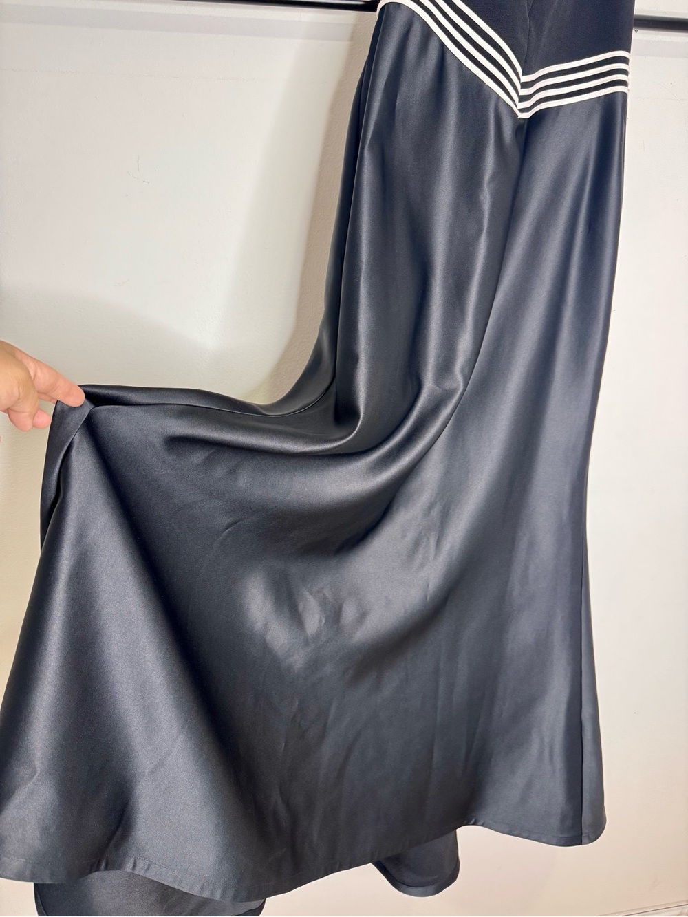 Vintage Holt Renfrew Chevron Striped Halter Gown - Picture 3 of 8